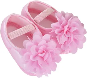 Babys Girls Flat Shoes Toddler Soft Sole Mary Jane Floral Princess First Walker Shoes