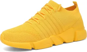 GSLMOLN Mens Womens Fashion Sneakers Unisex Slip on Ultra-Sock Knit Soft Sole Breathable Lightweight Casual Walking Shoes