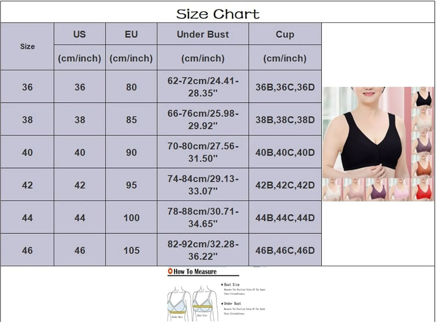 Wireless Sports Bra - Cordless Backless Adjustable Strap Design