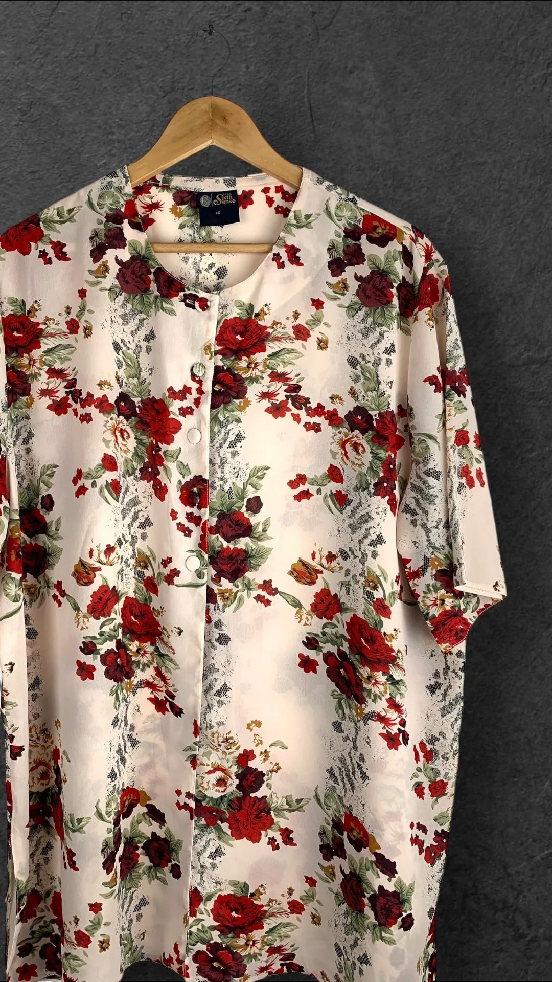 YOUR SIXTH SENSE BUTTON UP VINTAGE SHIRT UK 16